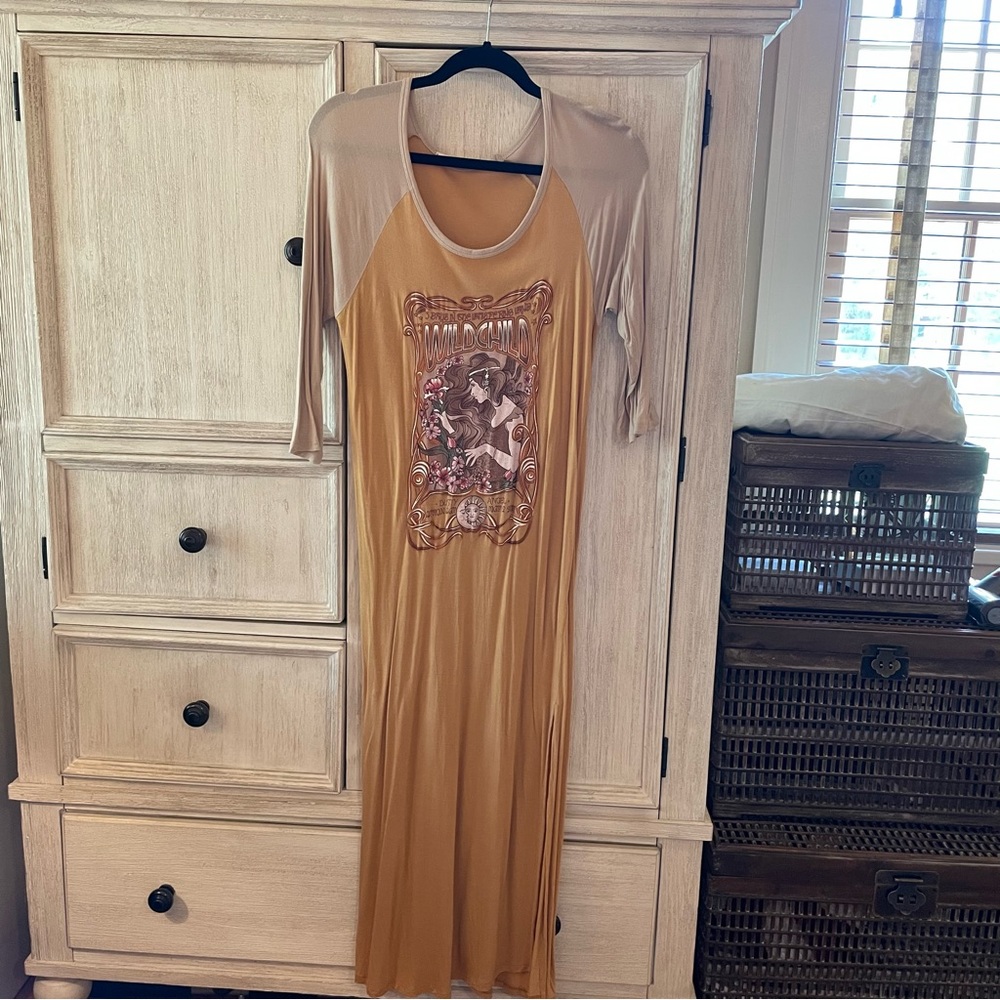 ❤️SPELL❤️ Wild Child T-Shirt Dress Size Large